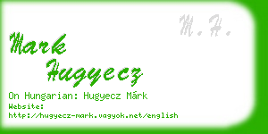 mark hugyecz business card